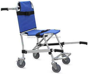 BT-TY001 ucuz hafif alüminyum alaşımlı tahliye koltuğu tıbbi mobilya acil kurtarma katlanabilir tekerlekli sandalye - Product Image 1