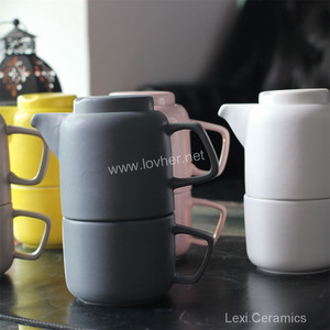 Té para un set al por mayor <span class=keywords><strong>con</strong></span> láser de acero inoxidable filtro gris <span class=keywords><strong>mate</strong></span> taza de té diseño recto para Home Hotel Oficina - Product Image 5