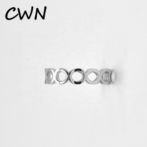 Grossista di gioielli in acciaio inox nuove signore di disegno di barretta infinity <span class=keywords><strong>anello</strong></span> - Product Image 5