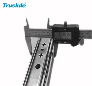 CS2053ZN 53mm 1200MM <span class=keywords><strong>longueur</strong></span> 120KG charge Non-déconnexion fermeture douce roulement à billes robuste glissière de tiroir pour meubles - Product Image 5