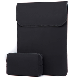 Ensemble 2 en 1 de housse pour ordinateur portable en similicuir suédé avec petit sac pour souris - Product Image 2