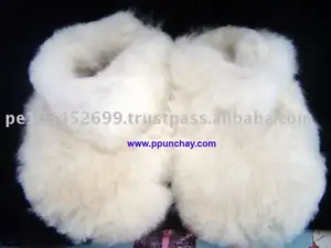 Pelz Baby Alpaka Hausschuhe für Kinder für 1 Jahr Größe 5 Peru