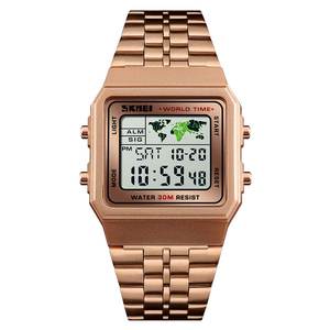 Reloj Skmei 1338, Compra en Línea en Alibaba, Reloj Cuadrado para Hombre, Moda Urbana, Relojes Digitales Modernos, Hora Mundial de Vietnam para Adolescentes, Bajo Pedido Mínimo - Product Image 1