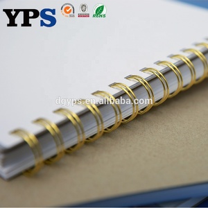 Custom Gold Plated <strong>Double</strong> <strong>Loop</strong> <strong>Book</strong> <strong>Binding</strong> <strong>Wire</strong> O Factory Price Free Sample for Office &amp; School Supplies - Product Image 2