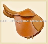 Silla de montar inglesa personalizada con materiales de cuero sintético o genuino y estructura de madera para equitación y entrenamiento. - Product Image 2