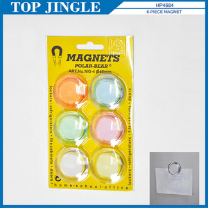 Haute qualité un ensemble rond petit aimant de réfrigérateur en acrylique coloré - Product Image 3