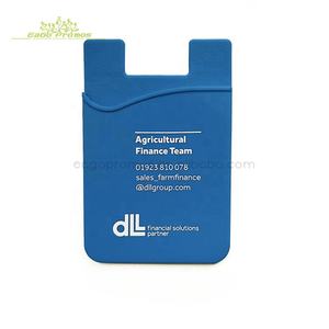 2025 Shanghai Eago Promos Benutzer definierte OEM Kleber Silikon Handy Karte Brieftasche Halter - Product Image 4