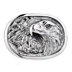 Good price bulk star brass fashion eagle belt buckle