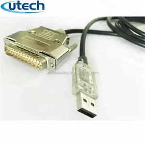 كابل FTDI USB من نوع Proto Track CNC لبرمجة التحكم في التدفق DB25 أنثى