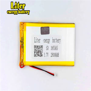 Plug1.5line <span class=keywords><strong>2</strong></span> line 3.7 V 385585 lithium li-Polymer 405585 battery 3.7 v Li-Ion 2800 mah rechargeable battery - Product Image 1