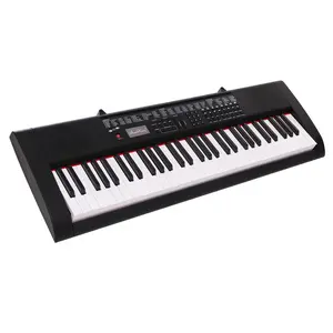 Teclado de som agradável, teclado piano eletrônico 61 teclas