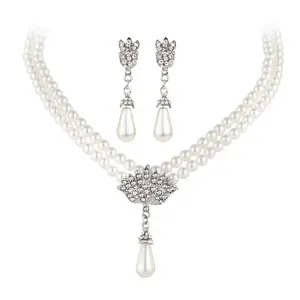 YIWU latest Jewelry african pearl jewelry set