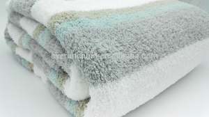 ZERO DEFECT 100% poliéster micro pluma hilo fibra tela adulto bebé lanza y mantas, albornoz - Product Image 3