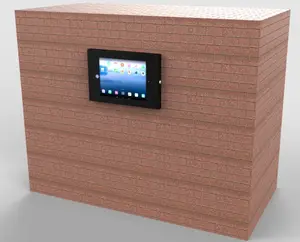 Pabrik Cina Kustom Cold Rolled Baja Anti-maling Tablet PC Dinding Dudukan Penutup untuk 9.7 "-12.9" Inci