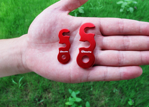 <span class=keywords><strong>Camping</strong></span> en plein air et randonnée 20mm en alliage d'aluminium corde boucle colorée réglable tente accessoires 1L capacité pondérée - Product Image 3
