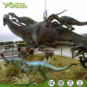 Scène <span class=keywords><strong>de</strong></span> combat entre les <span class=keywords><strong>dinosaures</strong></span> Iguanodon et Deinonychus - Product Image 3
