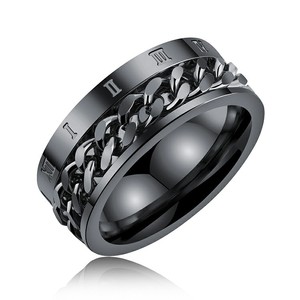 Marlary – bague en chaîne torsadée pour homme, anneau de fiançailles indien, or, Style <span class=keywords><strong>motard</strong></span>, en acier inoxydable - Product Image 2
