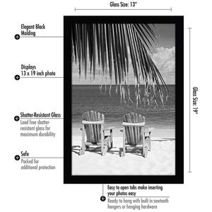 Hot bán <span class=keywords><strong>13x19</strong></span> inch màu Đen bằng gỗ Gallery phong cách trang trí hình ảnh khung cho bản in & hình ảnh - Product Image 5