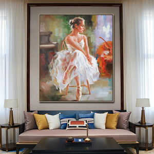 Dipinti Impressionisti su Tela Fatti a Mano per Decorazione Casa, Ritratti di Donne Danzanti Balletto, <span class=keywords><strong>Arte</strong></span> Murale - Product Image 2