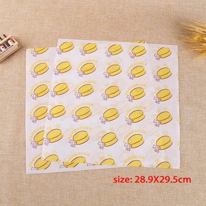 Papel de regalo de comida comestible rápido, a prueba de grasa, con Logo impreso personalizado, para embalaje de aperitivos de pan Hamburg - Product Image 4