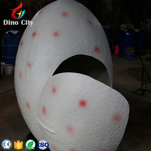 博物馆玻璃纤维恐龙蛋模型为婴儿拍照 - Product Image 4