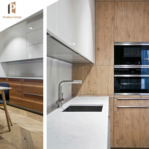 Meubles de cuisine modulaires personnalisés avec comptoir <span class=keywords><strong>en</strong></span> marbre/résine, charnières, robinet, panier de tiroir - Design moderne et écologique - Product Image 5