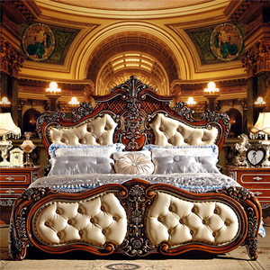 Stile europeo Hotel Mobili/Alibaba Italiano intagliato a mano woodenking set camera da letto - Product Image 2