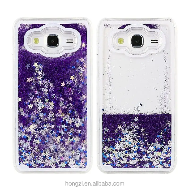 J5 Spaß Glitter Star Fließende Wasser Flüssigkeit Kunststoff Fall Für Samsung Galay J5 Transparent Klar Abdeckung Für Samsung J5