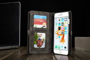 Cartera de Cuero multifuncional con tapa posterior de cuero para iPhone 6 / 6 plus ,new arrived leather case for iPhone 6 / 6plu - Product Image 6