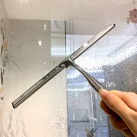 All-Purpose Shower Squeegee for Shower Doors, Bathroom, Window and Car Glass  - Stainless Steel, 10 Inches 