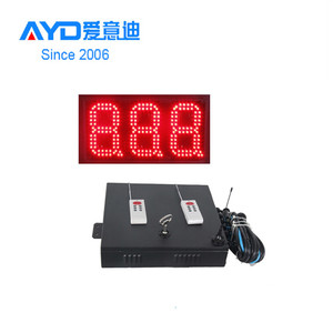 8 pulgadas Color rojo 8889/10 de la estación de <span class=keywords><strong>Gas</strong></span> LED precio signo pantalla LED de 7 segmentos Petro señalización LED