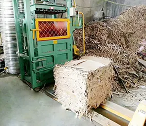 Machine de balage verticale de papier de déchets, pressage et collage de papier, à deux niveaux