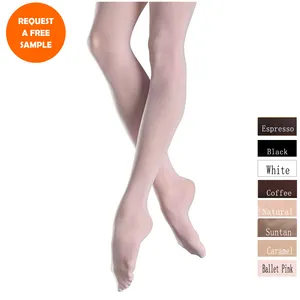 BT00006 wholesale Women Girls Children Pink Ballet Dance Footed tube pantyhose tights