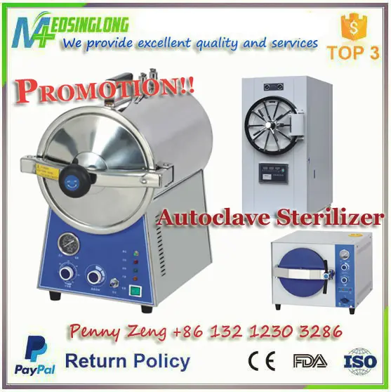 Autoclave esterilizador de vapor de presión portátil médica/esterilizador autoclave horizontal-MSLPS Series
