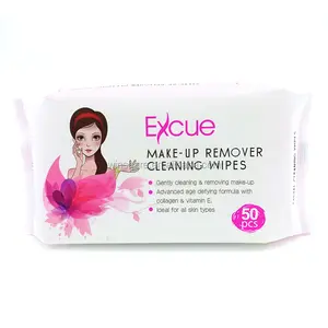 Grosir jenis baru Custom tisu basah wajah desinfeksi pembersih feminin Make up tisu untuk Makeup penghapusan sekali pakai dewasa