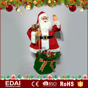 2017 Haute qualité décoration de la maison porter coloré tissu vêtements en plastique de noël <span class=keywords><strong>60</strong></span> <span class=keywords><strong>cm</strong></span> père noël - Product Image 6