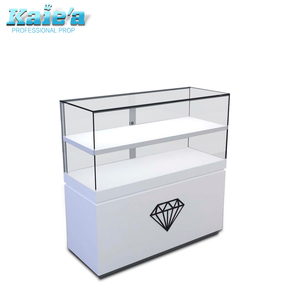 <span class=keywords><strong>Vitrina</strong></span> de exhibición de joyería de lujo de vidrio, de diseño moderno, Mostrador de joyería de centro comercial, <span class=keywords><strong>vitrina</strong></span> de metal iluminada - Product Image 1