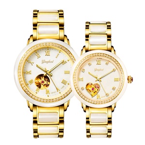 Luxury Jewelry <strong>Jade</strong> <strong>Watch</strong> Zircon Bezel Stainless Steel <strong>Watch</strong> Mechanical Nephrite Couple <strong>Watches</strong>