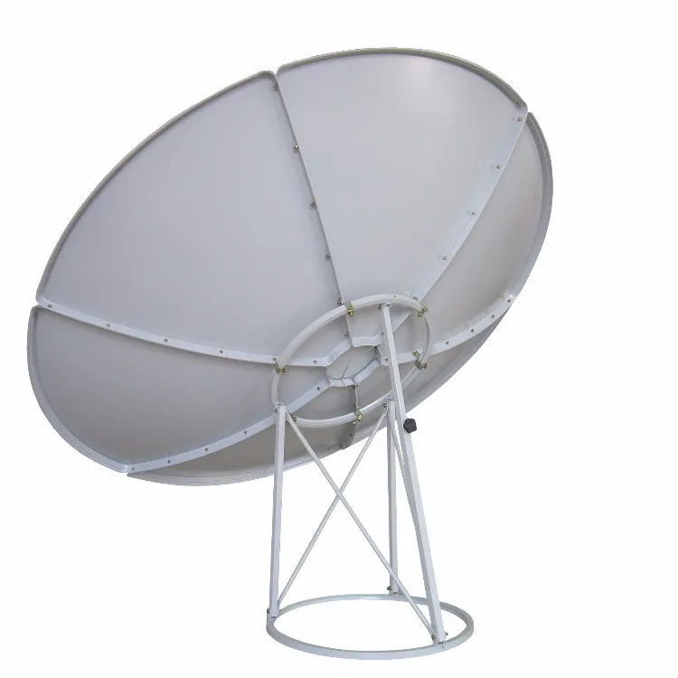 Antena digital de malha externa parabólica, antena c band 1.8m 180cm hd para tv digital