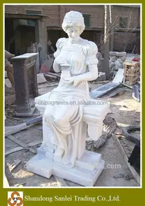 Statue di nude woman in marmo intagliato a grandezza naturale per esterni personalizzabili