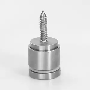 Thép Không Gỉ Không Khung Kính Neo Rèm Tường Standoff Fastener