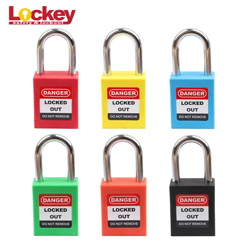 Lockey 레드 블루 옐로우 블랙 그린 패드 잠금 모든 색상 사용자 지정 안전 자물쇠 잠금