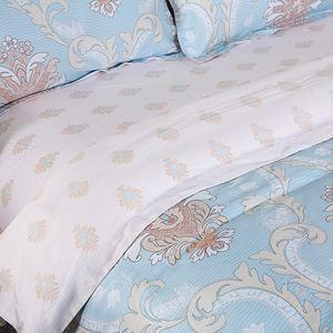 Juego de ropa de cama, Sábana larga de algodón <span class=keywords><strong>2022</strong></span> S 300TC, con grapas egipcios, nuevo diseño 100%, 6040 - Product Image 4