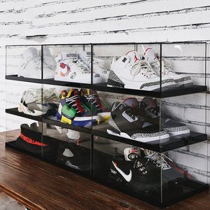 Tùy Chỉnh Stackable Rõ Ràng Acrylic Giày Hộp Trượt Ra Rõ Ràng Acrylic Giày Sneaker <span class=keywords><strong>Box</strong></span> Cho Giày Hộp Hiển Thị - Product Image 5