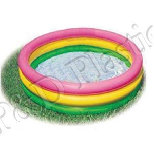 Logo personalizzato stampato PVC gonfiabile di plastica Hamburger giocattolo per bambini 3 anello di sicurezza <span class=keywords><strong>piscina</strong></span> tappetino per l'intrattenimento per bambini all'aperto - Product Image 3