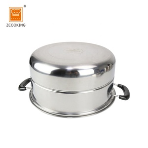 Marmite à vapeur à fleurs en acier inoxydable à 3 couches, pots à fleurs 30 cm - Product Image 6