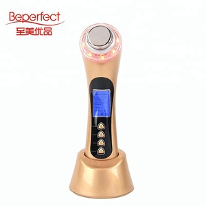 <span class=keywords><strong>Beperfect</strong></span> Anti vieillissement 3 Couleur 5 en U Galvanique Ion Photon Visage Masseur 3 Mhz Soins de La Peau - Product Image 6