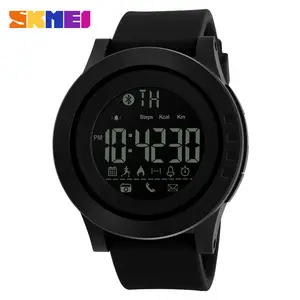 SKMEI Jam Tangan Pintar Pria, Jam Tangan Olahraga Anti Air 50M Remote Kalori Pedometer untuk Lelaki 1255