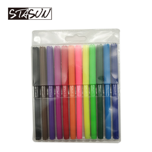 Ensemble de stylos à <span class=keywords><strong>aquarelle</strong></span> lavables non toxiques pour enfants |   Marqueurs d'art à pointe <span class=keywords><strong>feutre</strong></span> 12/24 couleurs |   Stylo de <span class=keywords><strong>dessin</strong></span> et de croquis éducatif - Product Image 4