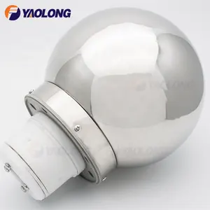 360 Độ Rotating Gương Đánh Bóng Bóng Hàng Đầu Cột Cờ Finials Bán Buôn Cờ Cực Nhà Máy